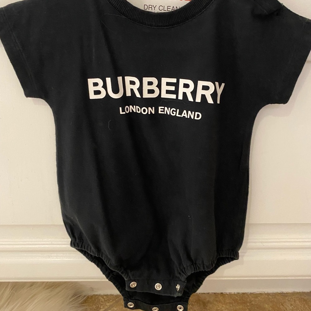 Burberry onesie with bandana accessory
